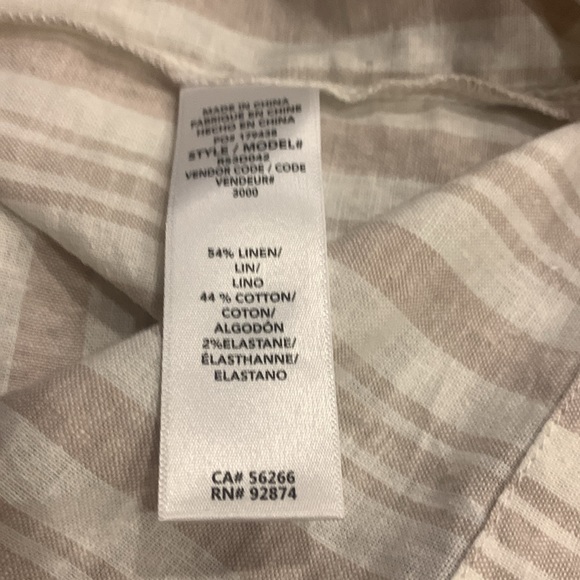 NWOT Splendid Viola Elbow Sleeve Linen Shift Dress Size X-Large - Picture 11 of 12